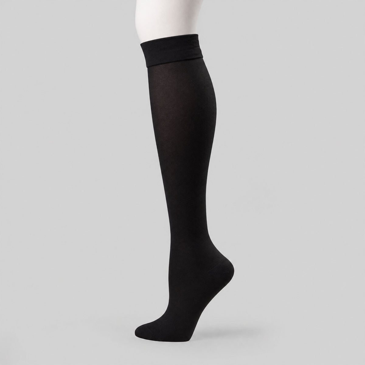 Couture Silver Knee High - Closed Toe