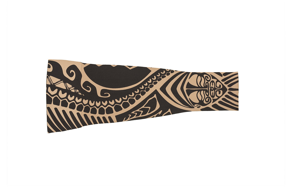 Fierce Beige Gradient Compression Arm Sleeve