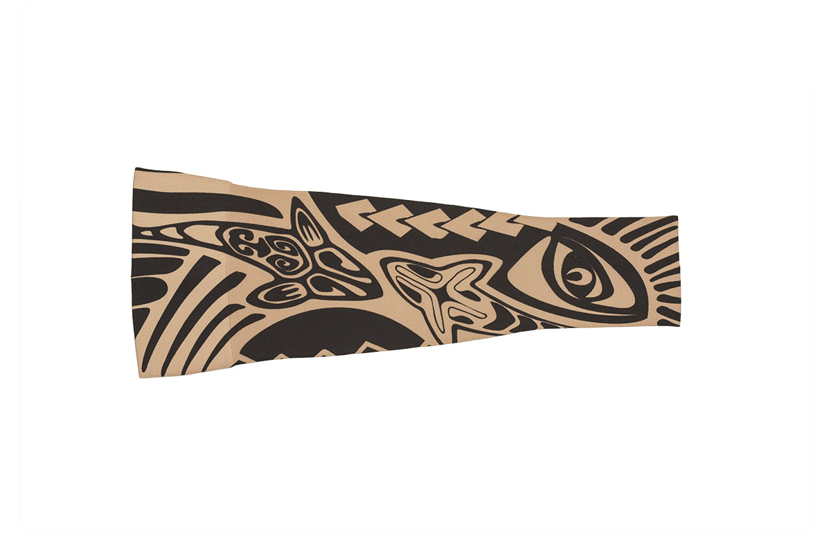 Fierce Beige Gradient Compression Arm Sleeve