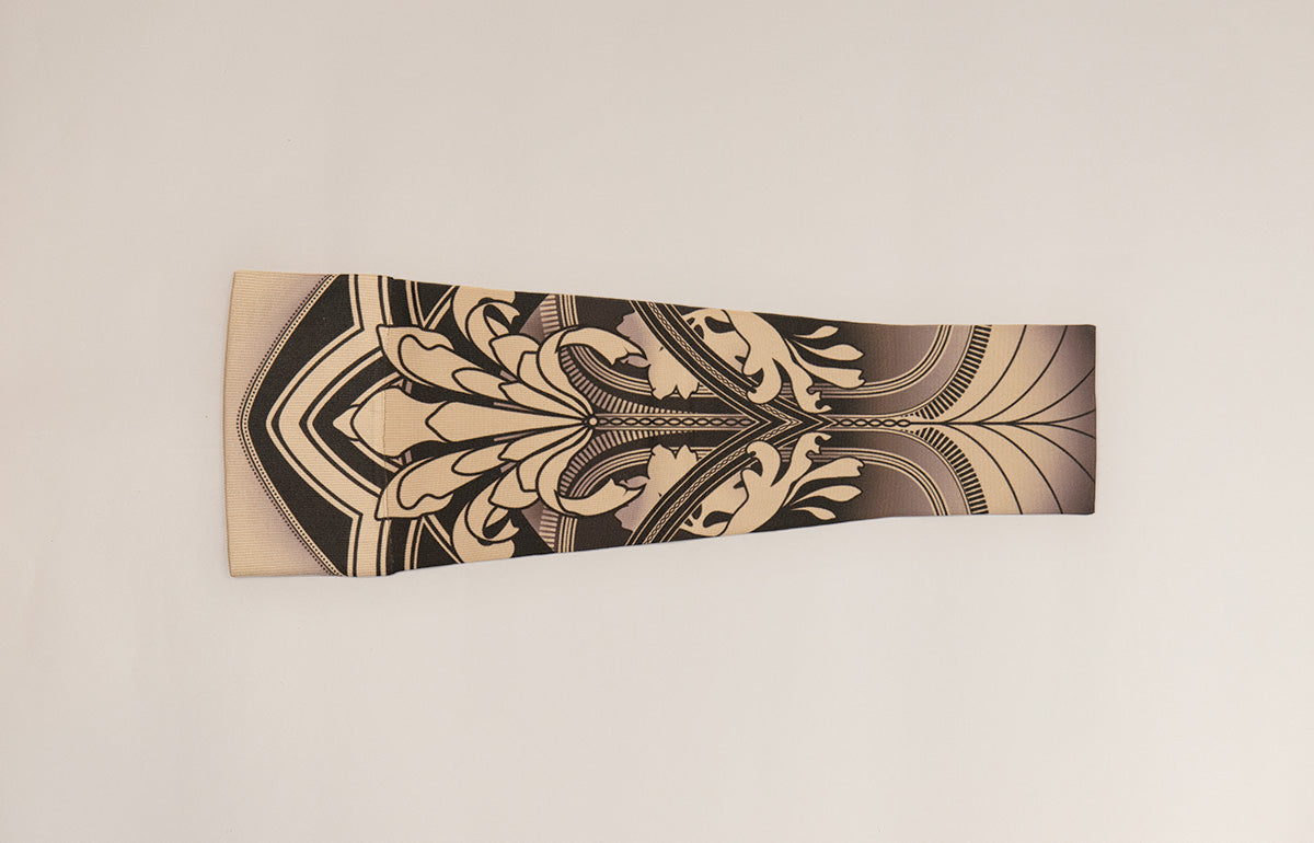 Gatsby Beige Gradient Compression Arm Sleeve