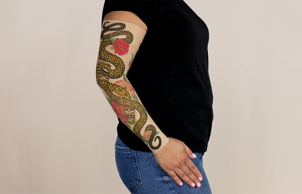 Charm Beige Gradient Compression Arm Sleeve