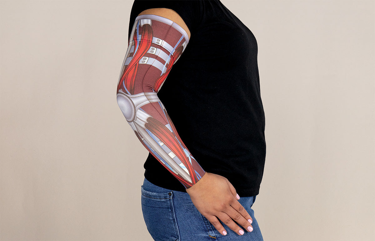 Cyborg Gradient Compression Arm Sleeve