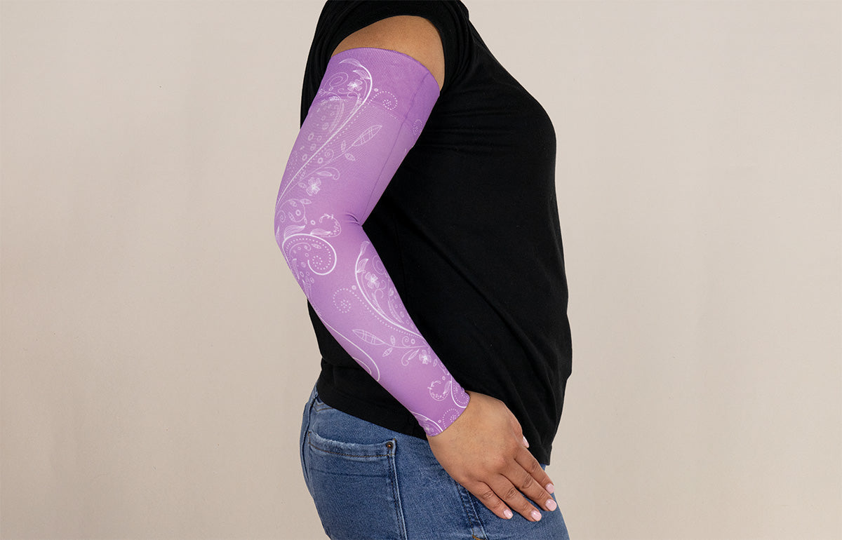Firefly Purple Gradient Compression Arm Sleeve