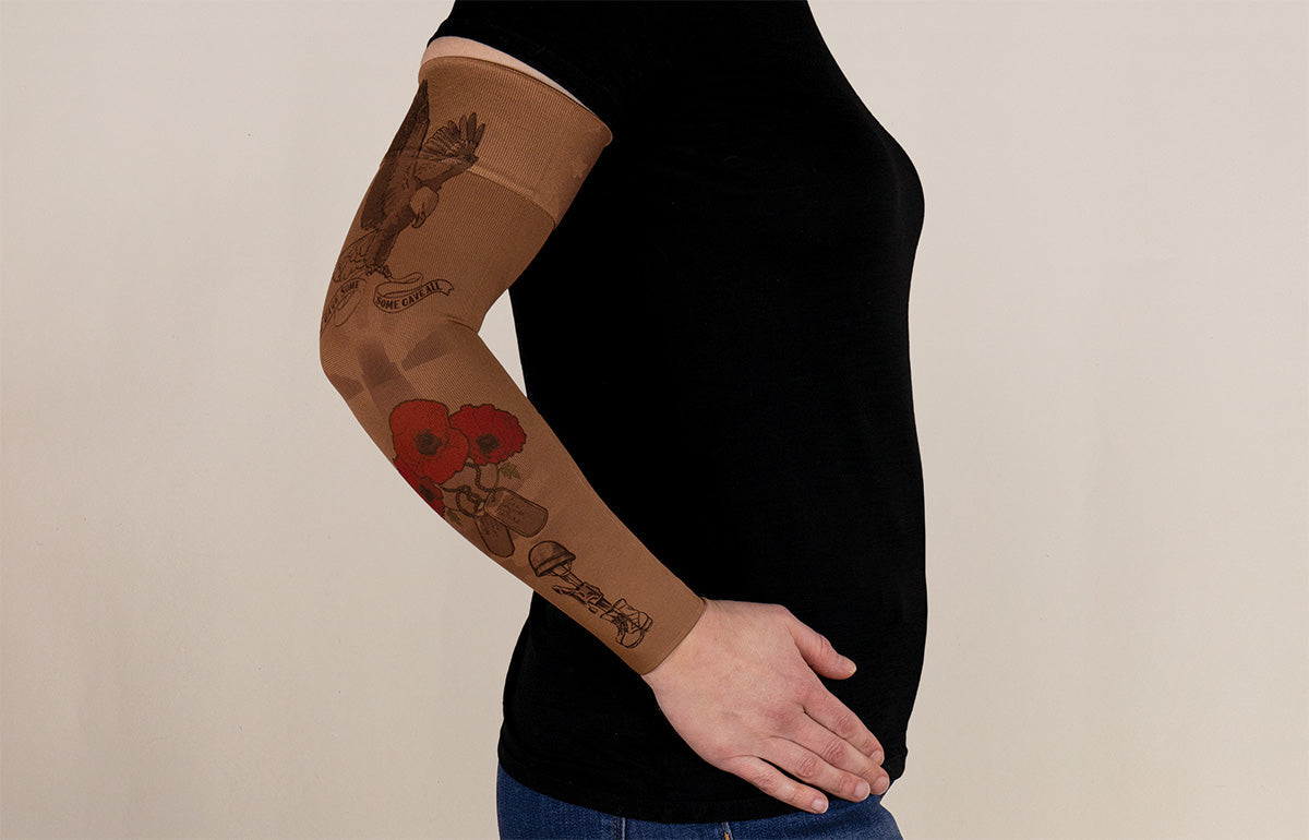 Remember Mocha Gradient Compression Arm Sleeve