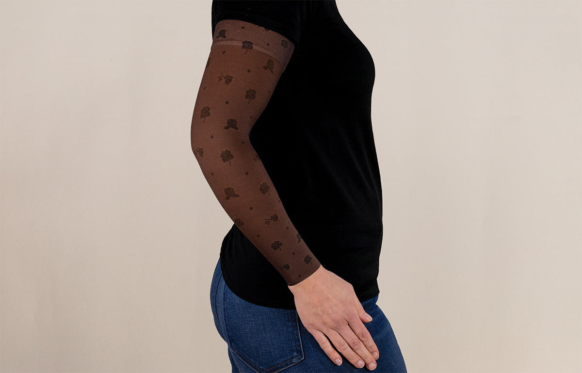 Rose Noir Mocha Gradient Compression Arm Sleeve