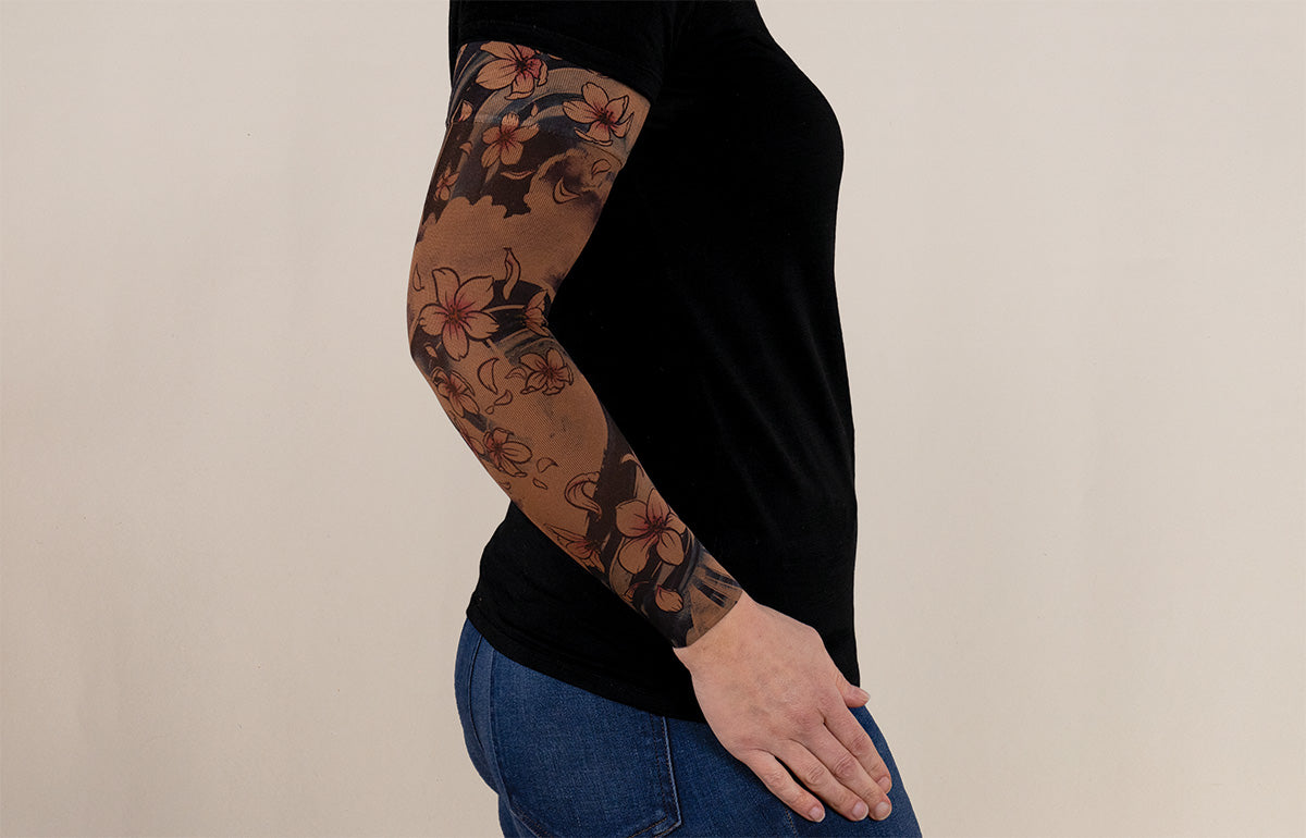 Sakura Mocha Gradient Compression Arm Sleeve