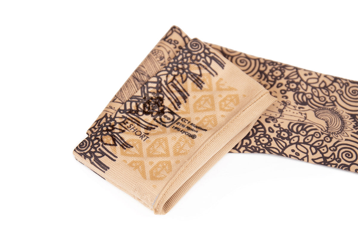 Beauty-Full Beige Gradient Compression Arm Sleeve