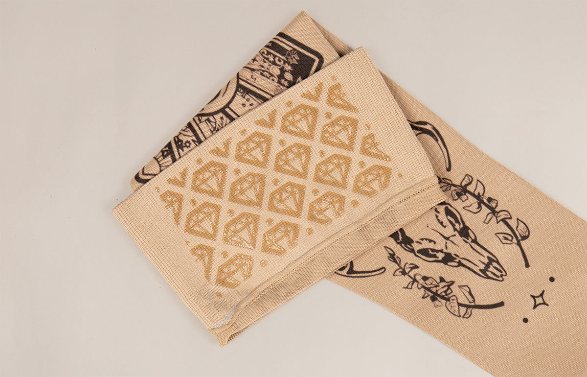 Oddities Beige Gradient Compression Arm Sleeve