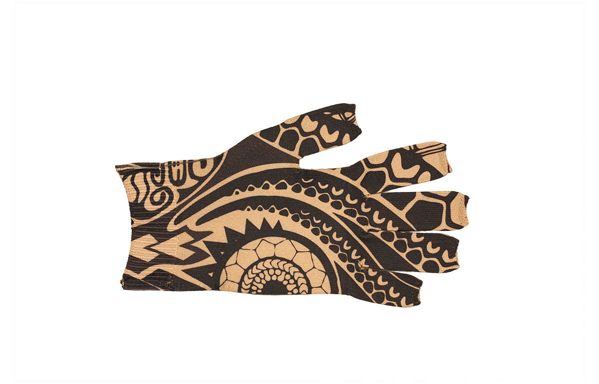 Fierce Beige Gradient Compression Glove