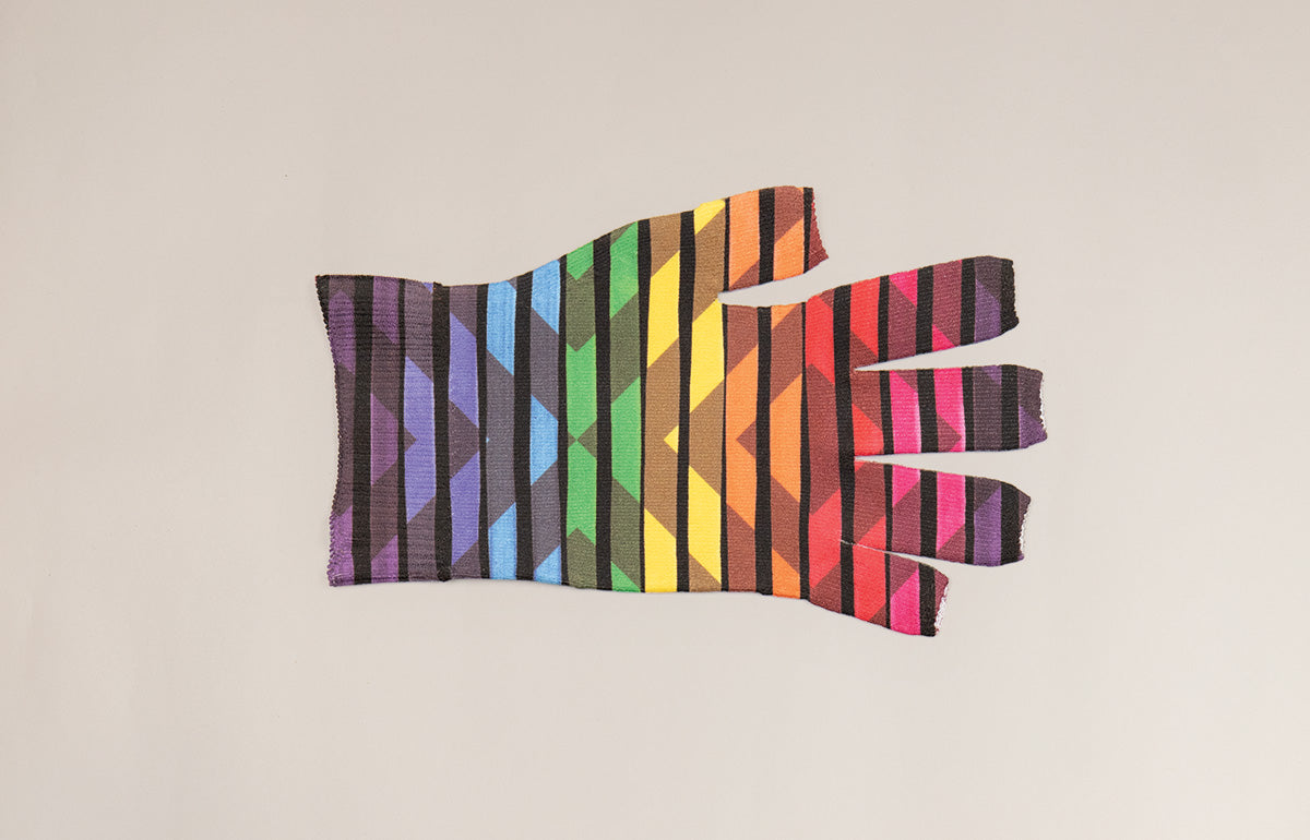 Roller Disco Gradient Compression Glove