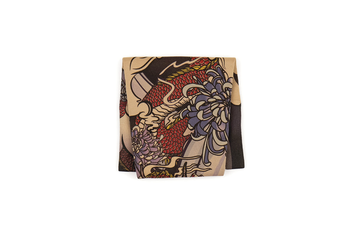 Dragon Lair Beige Gradient Compression Arm Sleeve