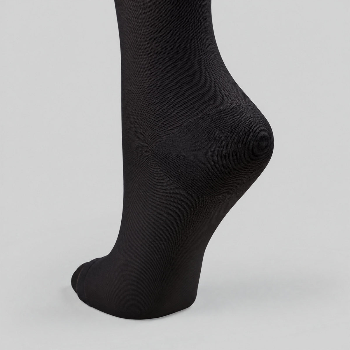 Couture Silver Knee High - Open Toe
