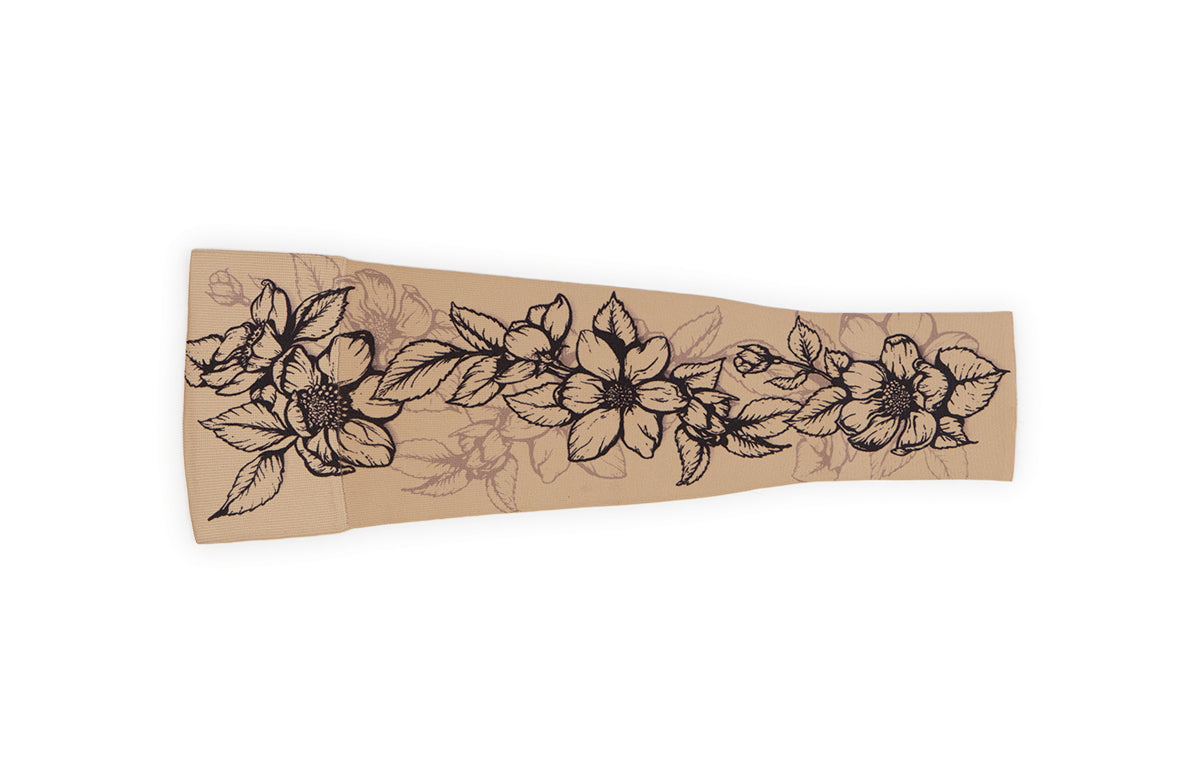 Carolina Beige Gradient Compression Arm Sleeve