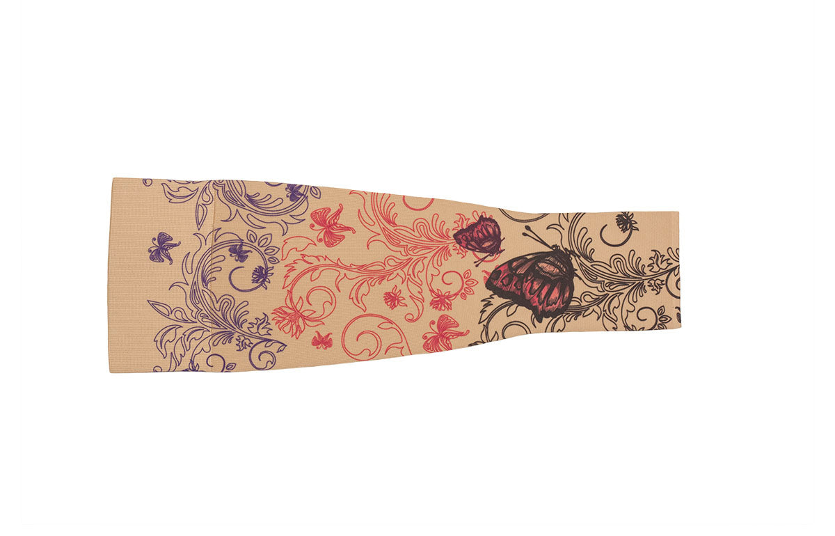 Mariposa Beige Gradient Compression Arm Sleeve