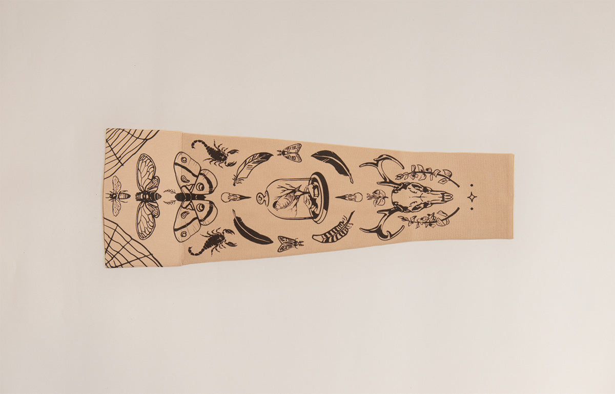 Oddities Beige Gradient Compression Arm Sleeve