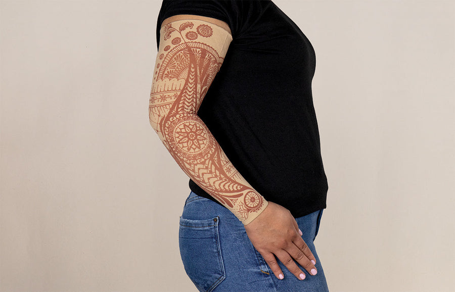 Bodhi Beige Gradient Compression Arm Sleeve