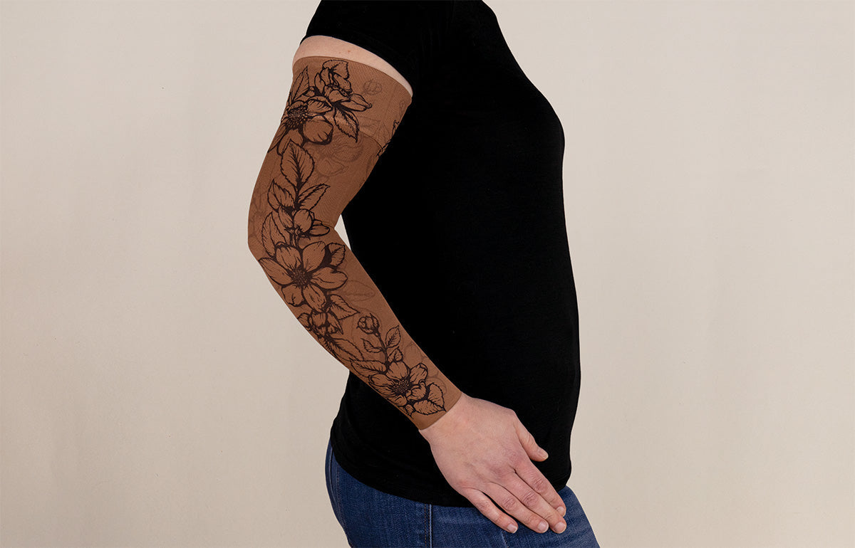 Carolina Mocha Gradient Compression Arm Sleeve