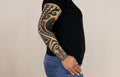 Fierce Beige Gradient Compression Arm Sleeve