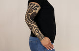 Fierce Beige Gradient Compression Arm Sleeve