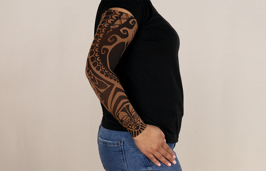 Fierce Mocha Gradient Compression Arm Sleeve