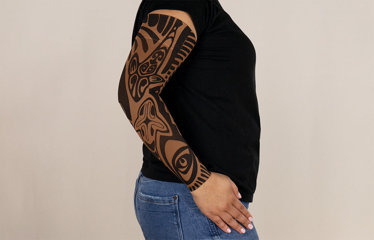 Fierce Mocha Gradient Compression Arm Sleeve