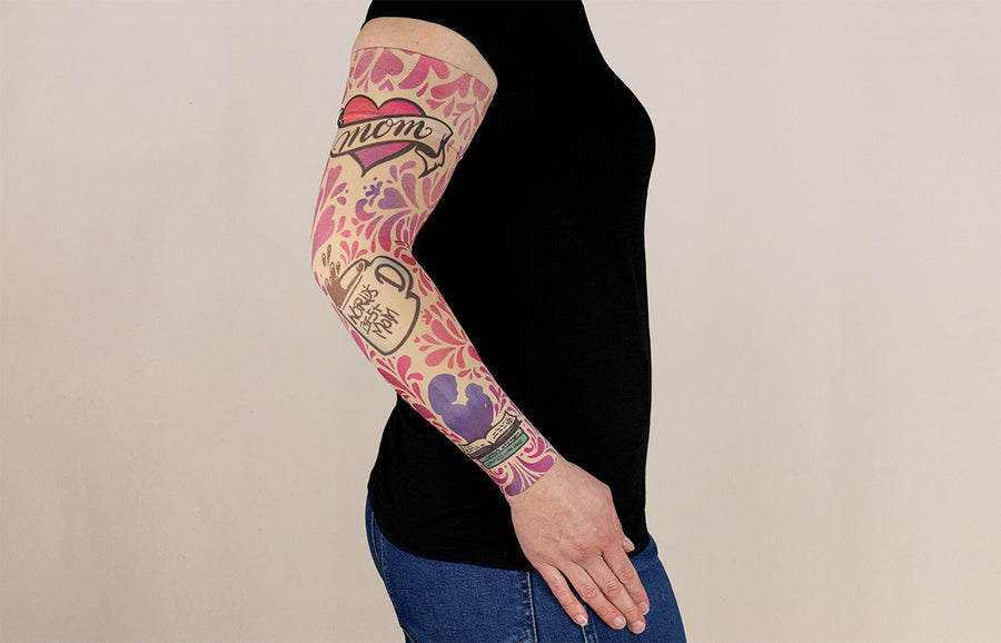 Heartprints Gradient Compression Arm Sleeve