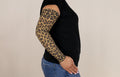 Leopard Gradient Compression Arm Sleeve