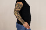Leopard Gradient Compression Arm Sleeve