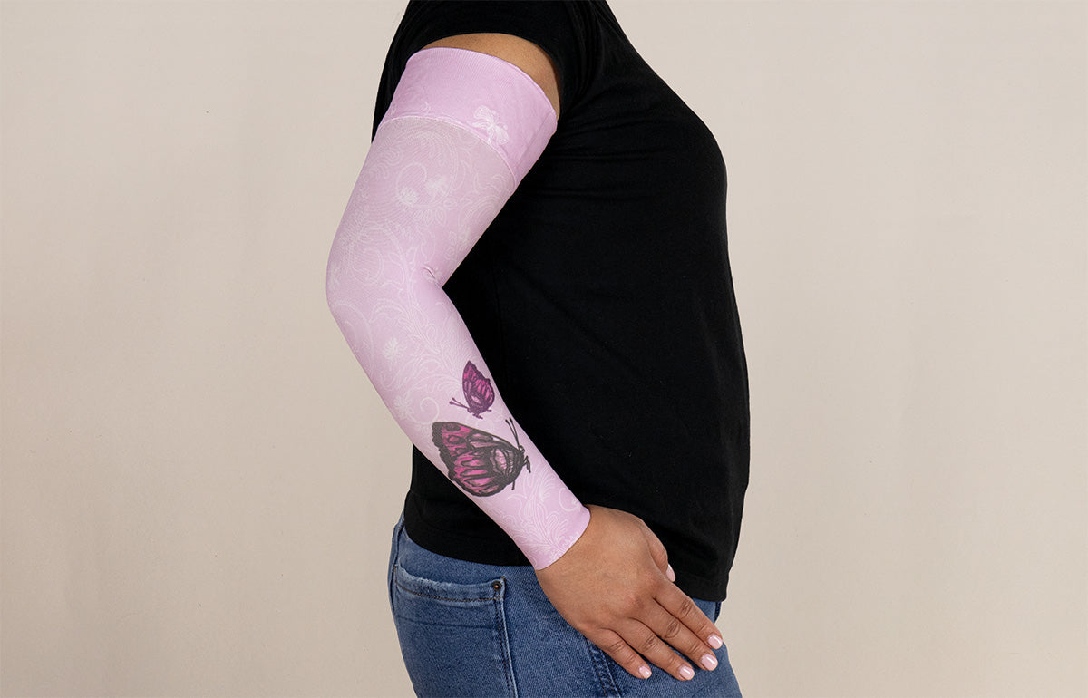 Mariposa Pink Gradient Compression Arm Sleeve