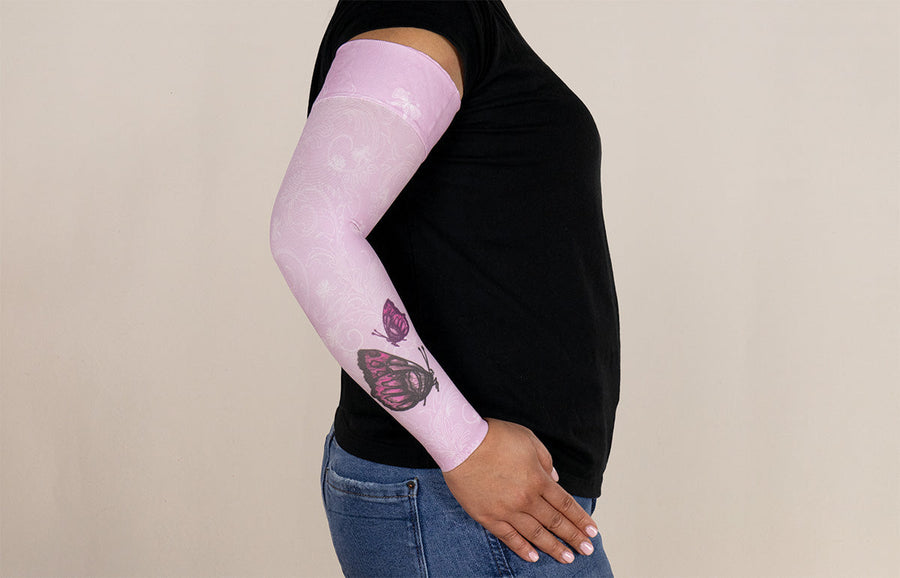 Mariposa Pink Gradient Compression Arm Sleeve