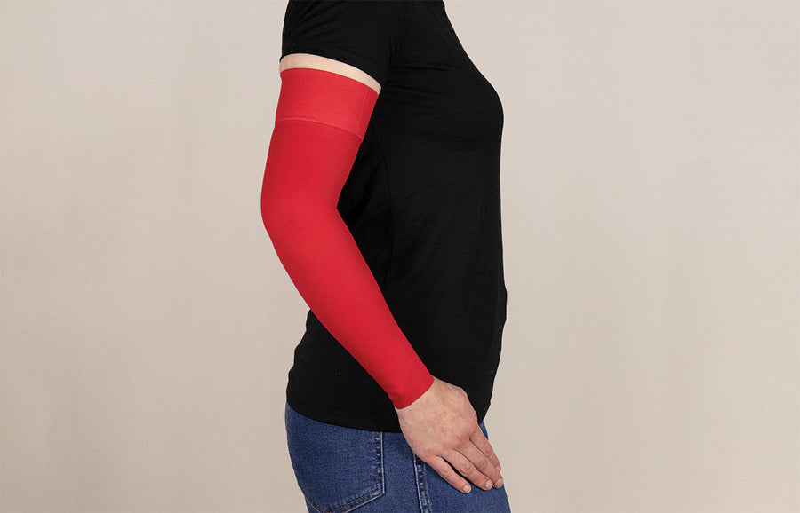 Red Gradient Compression Arm Sleeve