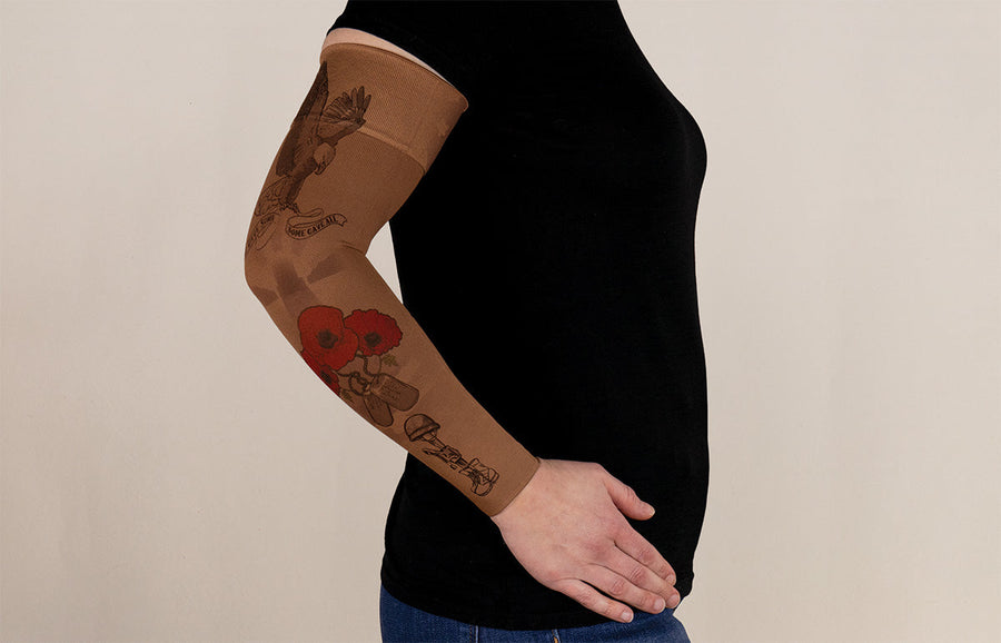 Remember Mocha Gradient Compression Arm Sleeve