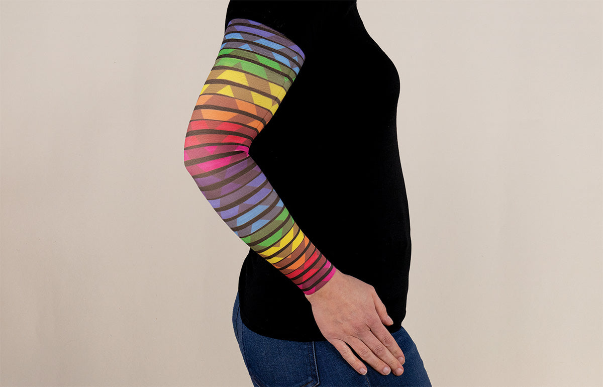 Roller Disco Gradient Compression Arm Sleeve