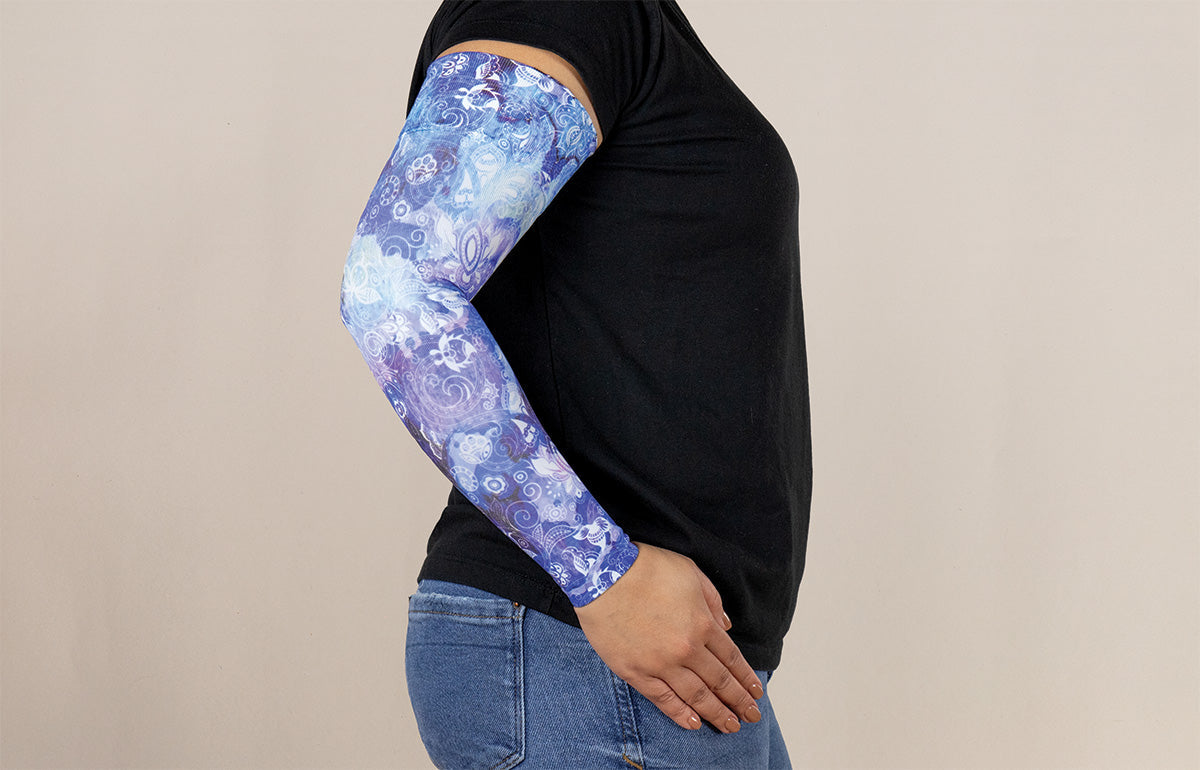 Sapphire Gradient Compression Arm Sleeve