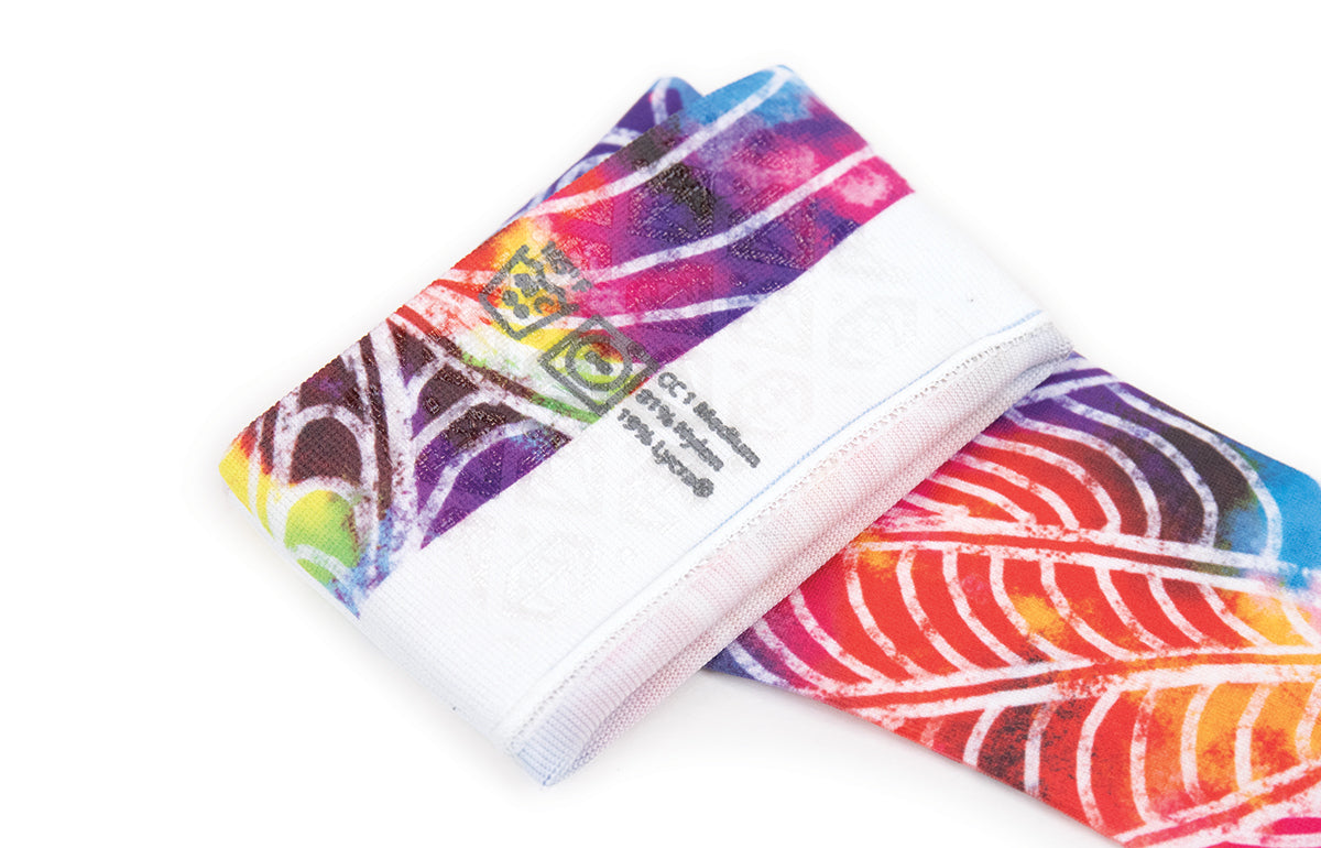Gradient Compression Arm Sleeve Each Psychedelic Gradient Compression Arm Sleeve – Rescue Legs