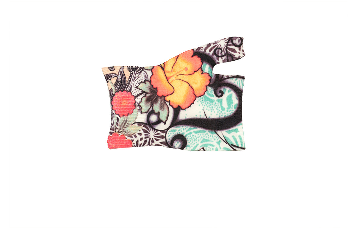 Tattoo Blossom Gradient Compression Gauntlet