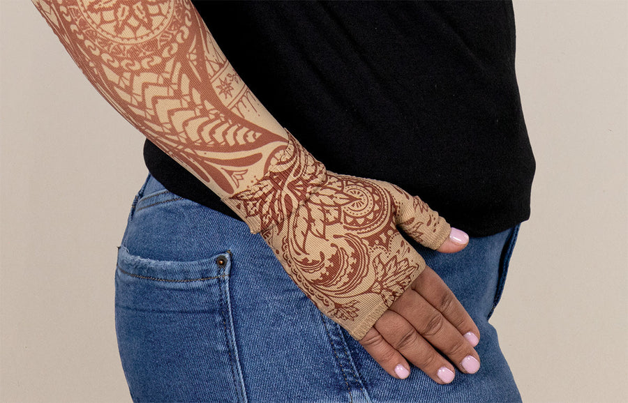 Bodhi Beige Gradient Compression Gauntlet