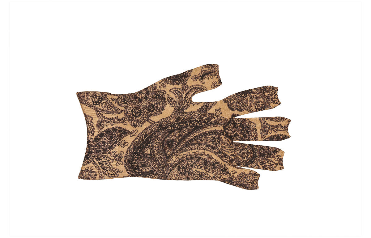 Black Paisley Gradient Compression Glove