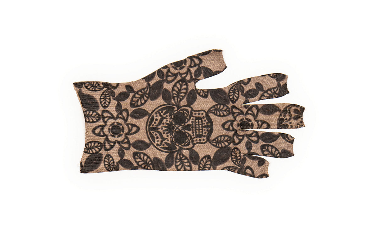 Macabre Beige Gradient Compression Glove