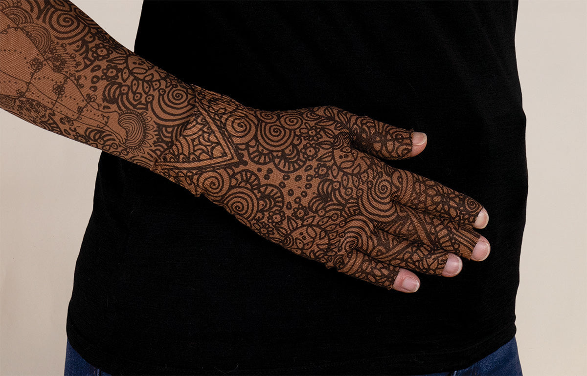 Beauty-Full Mocha Gradient Compression Glove