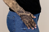 Black Paisley Gradient Compression Glove