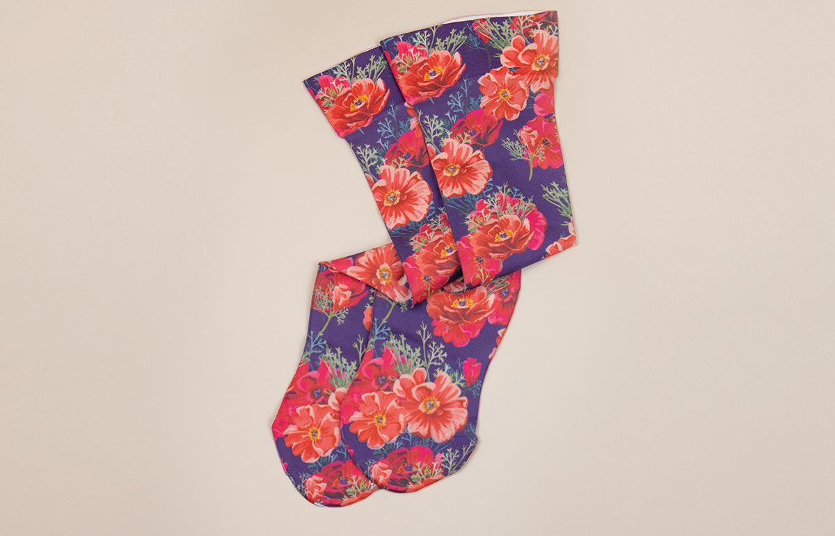 Poppy Gradient Compression Socks