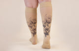 Magnolia Beige Gradient Compression Socks