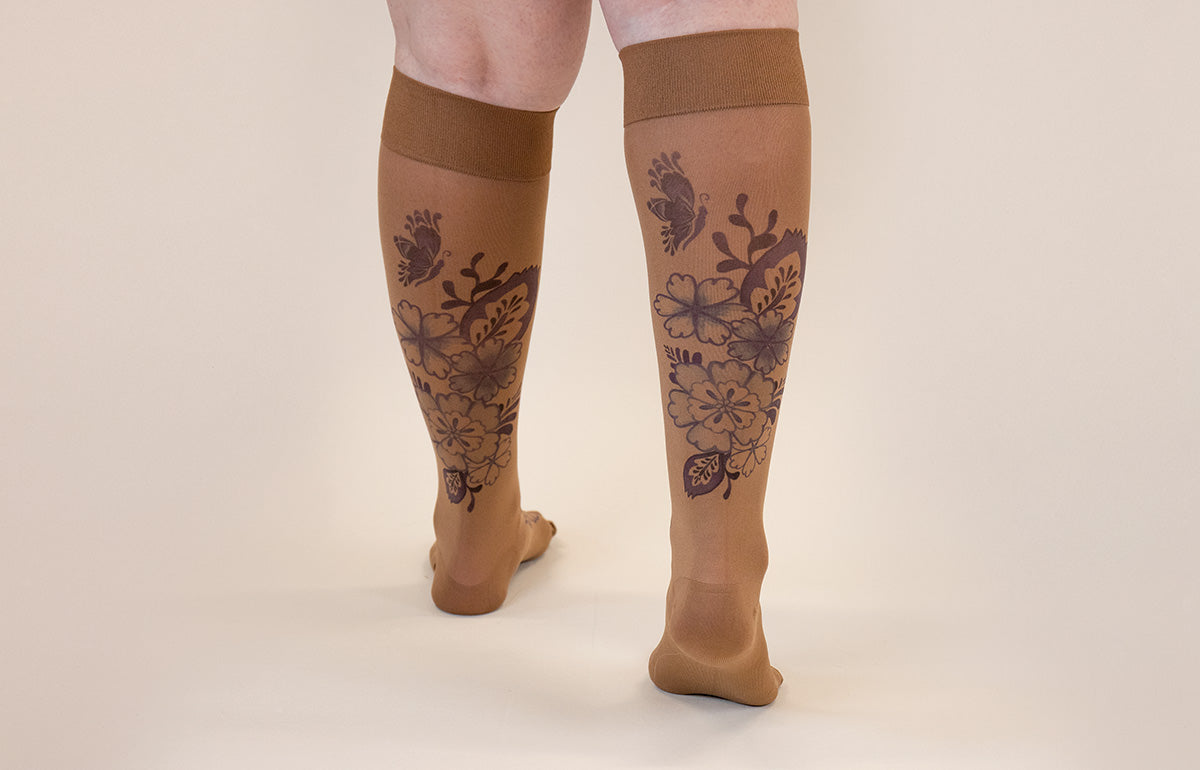 Serenity Mocha Gradient Compression Socks