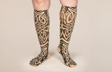 Celtic Beige Gradient Compression Socks