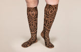 Celtic Mocha Gradient Compression Socks