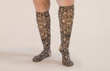 Macabre Beige Gradient Compression Socks