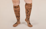 Oddities Mocha Gradient Compression Socks