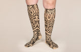 Celtic Beige Gradient Compression Socks