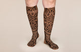 Celtic Mocha Gradient Compression Socks